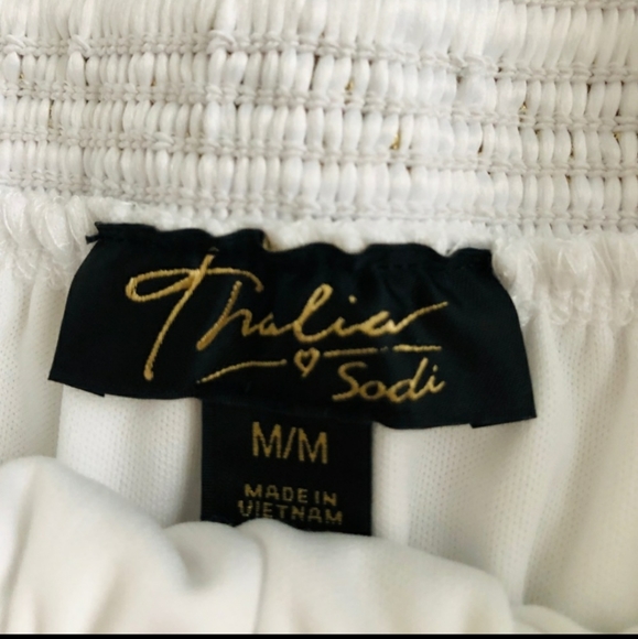 THALIA SODI white and gold top size MEDIUM - Picture 2 of 4